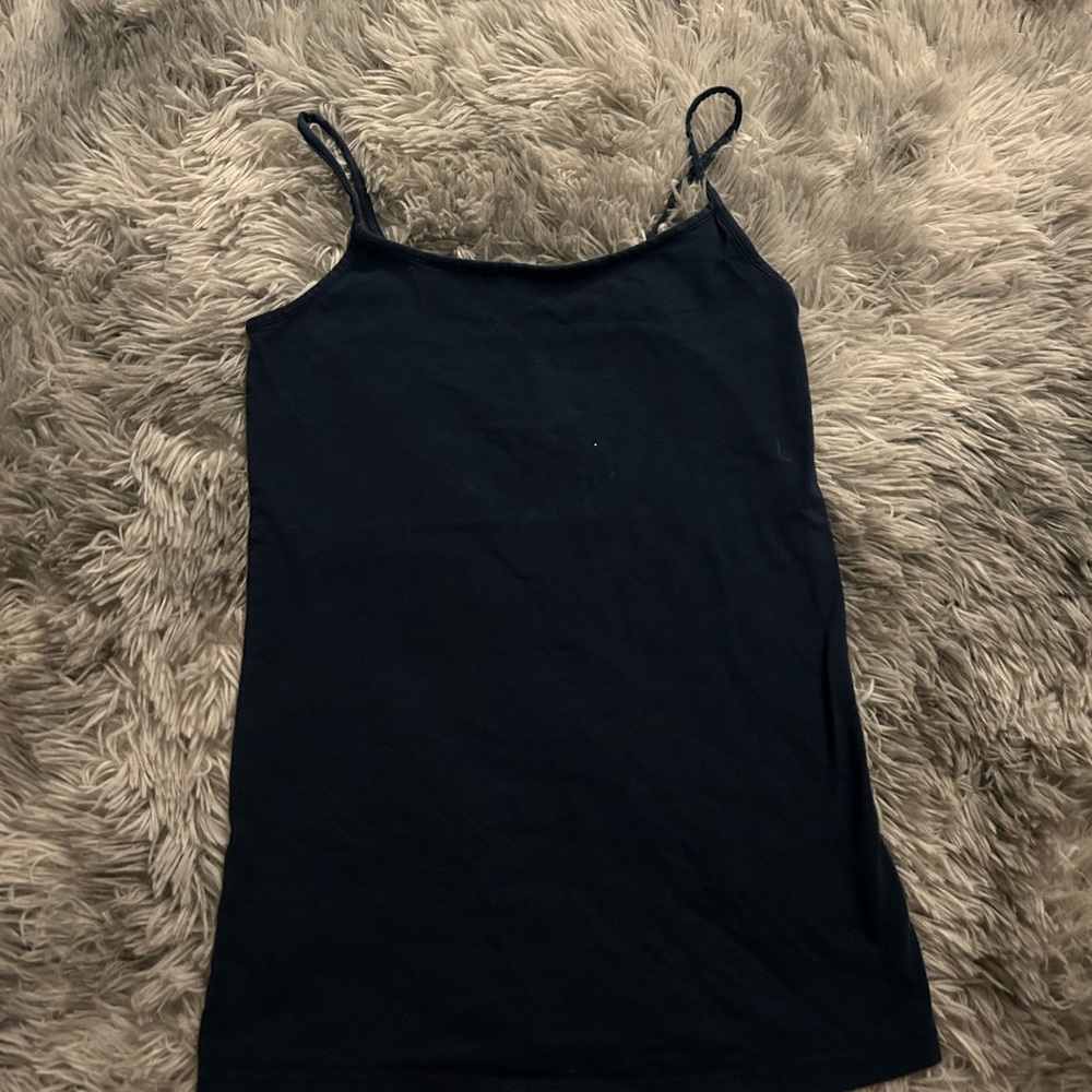 Time and Tru Dark Blue Camisole Top